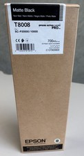 Genuine Epson Matte Black Ink Cartridge T8008 700ml SC-P20000 - May 2023 picture