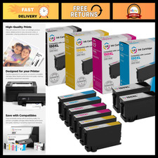 High Yield Ink Cartridge Set 8-Pack for Lexmark 150XL - 2 Black, Cyan, Magenta, picture