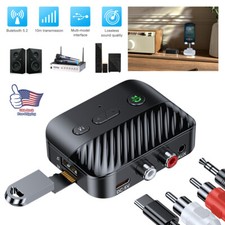 USB Bluetooth 5.3 Adapter Receiver Wireless AUX to 2RCA Stereo Audio Adapter picture