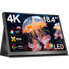 18.4 Inch 4K Portable Monitor 3840*2160 UHD Gaming Screen with Leather Case VESA picture