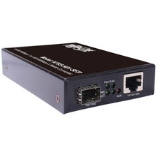 TRIPP LITE Network Copper RJ45 Ethernet to Fiber Optic SFP Variable, Black picture