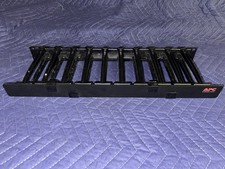 APC AR8612 1U Horizontal Rack Cable Manager With Cover 19 Inch Black picture