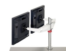 Knoll Sapper Double Monitor Arm WHITE, BRAND NEW picture