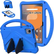 Onn 10.1 Tablet Case (Gen 4) 2024, EVA Kids Shockproof Cover, Blue picture