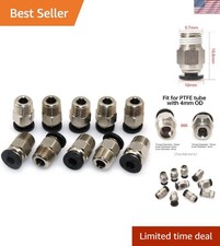 Durable Stainless Steel Pneumatic Straight Connectors for 1.75mm Filament 10 pcs picture