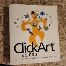 Broderbund ClickArt 65000 User's Guide And Visual Catalog Unopened Software picture