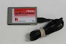 US ROBOTICS SP1336 SPORTSTER 33.6K PC CARD MODEM DATA/FAX WITH CABLE picture