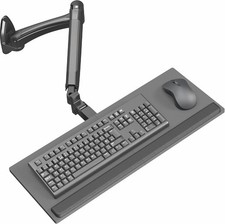 Sit-Stand 24 Inch Pneumatic Spring Keyboard and Mouse Tray Wall Mount picture