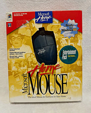 Vintage RARE Microsoft Home Mouse 1995 Part 61374 CIB Box 3.5 Floppy Windows 95  picture
