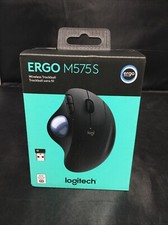 Authentic Logitech Ergo M575S Wireless Bluetooth Trackball Mouse (BLACK) NEW picture