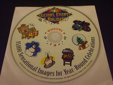 Nova Development Art Explosion Seasons, Events and Holidays (CD, 2001) Disc Only picture