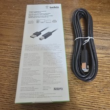 10 NEW Belkin Premium 2.0 Printer Cable 10 Ft 4 Pin USB-B to 4 Pin USB-A picture