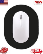 Small Mouse Pad Portable Waterproof Non - Slip Rubber Base Wireless Mouse Black picture