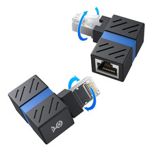Cable Matters 2-Pack 10Gbps 360° Rotatable Cat 6A Ethernet Adapter picture