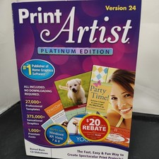 Rare Print Artist Platinum Edition Version 24 Open Box NOVA picture