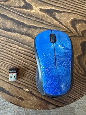 Logitech ~ M325 ~ Wireless Mouse ~ Metallic Blue Design ~ With Dongle picture