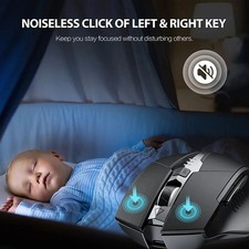 INPHIC F1 Wireless Mouse Rechargeable 2.4G/Bluetooth 2400DPI Silent Ergonomic picture