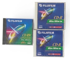 Fuji FUJIFILM CD-R 80 Min 700MB & CD-RW 74 Min. 650 MB FACTORY SEALED Lot picture