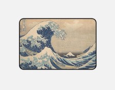 Japanese Wave Art Desk Mat | Non-Slip Mousepad picture