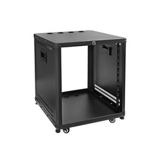 RIVECO POMU 12U Network & Stereo Rack with Caster Wheels, Rolling Server Rack... picture