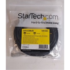 Startech N6PAT1BLS 1FT BLUE CAT6 ETHERNET CABLE SLIM SNAGLESS RJ45 UTP PATCH CAB picture