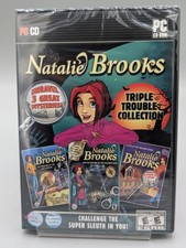 Natalie Brooks Triple Trouble Collection 3 PC Hidden Object Mystery Games DVD Ne picture