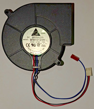 Delta Blower Fan - 12 V DC - 97 x 94 mm - 4500 RPM - BFB1012VH 2 Plug Short Wire picture