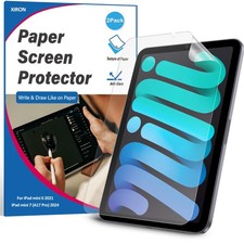 2 Pack Paper Screen Protector for iPad Mini 6, Matte PET Film, Anti-Glare  picture