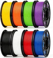 Multi-Color PETG 3D Printer Filament Bundle, 250g x 8, High Quality, Durable picture