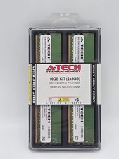 A-Tech RAM Memory Kit 2x8GB 16GB Total 2400MHz Desktop Computer Sealed New picture