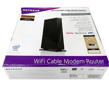 NETGEAR AC1750 WiFi Cable Modem Router Dual Band Gigabit C6300-100NAS picture