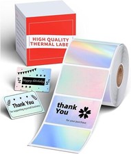 40x30mm Holographic Waterproof Sticker Paper for Phomemo M110/M220/M250 Printer picture