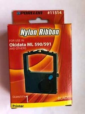 PORELON Nylon Ribbon for Okidata ML 590/ 591   Printer Black # 11514 picture