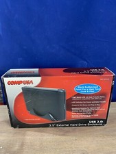 CompUsa 3.5”External Hard Drive Enclosure USB 2.0 New SKU 333112 picture
