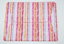 NWOT Vera Bradley PVC Orange Tech Envelope in Confetti Stripe - Retired Print picture