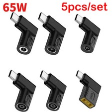 5 PC Laptop Charger Converter TO USB Type C PD Power Charging Cable Adapter -NEW picture