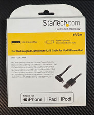 StarTech.com 6ft Black Angled Lightning To USB Cable For iPod/iPhone/iPod *Read picture