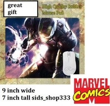 IRON MAN AVENGERS Blast MARVEL COMICS   Anti slip COMPUTER MOUSE PAD 9 X 7inch picture