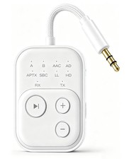2026 Upgrade Pro Bluetooth 6.0 Transmitter Receiver 2-in-1 Airplane Adapter picture