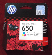 Genuine HP 650 Tri-Colour Ink Cartridge Unopened & Sealed. (HP CZ102AE BHL). picture