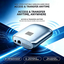 1TBGWireless Hard Drive WiFi NAS Remote Access For Phone PC TV4K Video Streaming picture