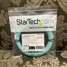 Multimode OM4 LC to LC Fiber Optic Cable Push Pull Tabs 10m Part# 450FBLCLC10PP picture