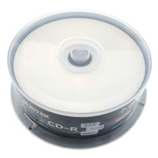 25 Pack CD-R Blank Disc 700MB 80min Recordable Surface Printable Black Bottom picture