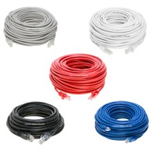 Cat5e Cable Network Wire Internet Patch Ethernet 3ft 6ft 10ft 20ft 30ft 50ft LOT picture