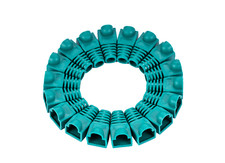 20 pcs Boot Cap Cover for RJ45 Network Connectors Cat5 Cat6 Cat5e Cable Green picture