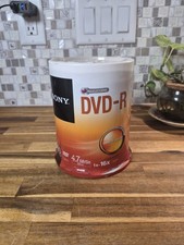 Sony 100DMR47SP DVD-R 16x 4.7GB Recordable Storage 100 Pack Sealed picture