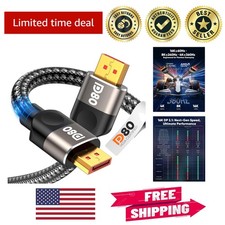 Top-tier 80Gbps DisplayPort 2.1 Cable 6.6FT - Perfect for Gaming and 16K Visuals picture