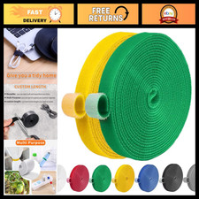 32FT Reusable Double-Sided Hook and Loop Cable Ties - Durable Cable Management T picture