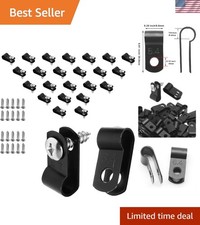 Nylon Cable Management Clips - 120pcs R-Type, Ideal for Home and Office Cables picture