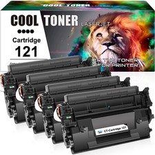 4PK CT Premium 121 Black For Canon ImageClass D1650 D1620 Compatible Toner picture